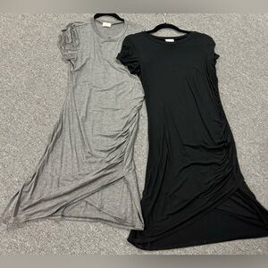 Grey & Black Fitted Dresses.